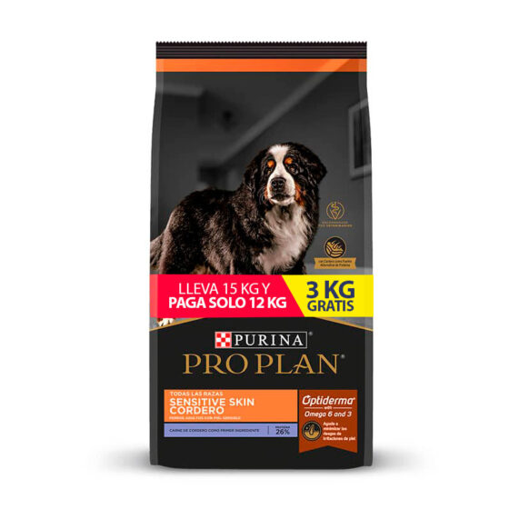 Pro Plan Sensitive Skin Cordero Cachorro 12+3 kg