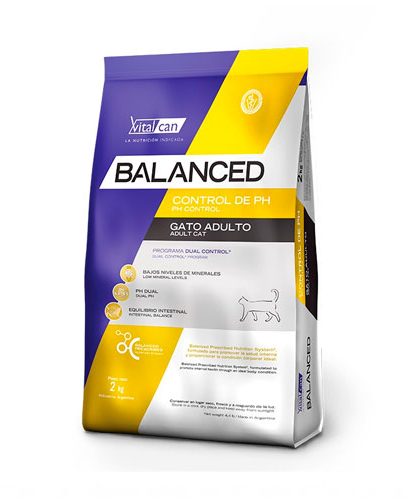 Vitalcan Balanced Gatos Control PH 7,5 kg y 2 kg