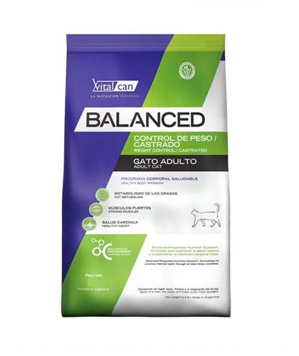 Vitalcan Balanced Gatos Control Peso/Castrados 7,5 kg y 2 kg