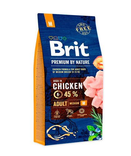 Brit Premium Nature Adulto Medium 15 Kg y 3kg