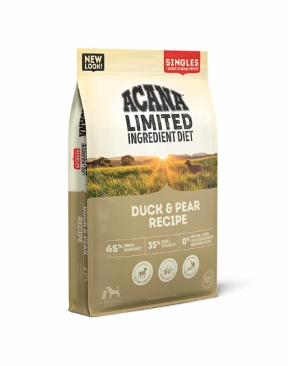 Acana Duck & Pear Singles Formula Perro 10,6 kg, 5,9 kg y 2 kg