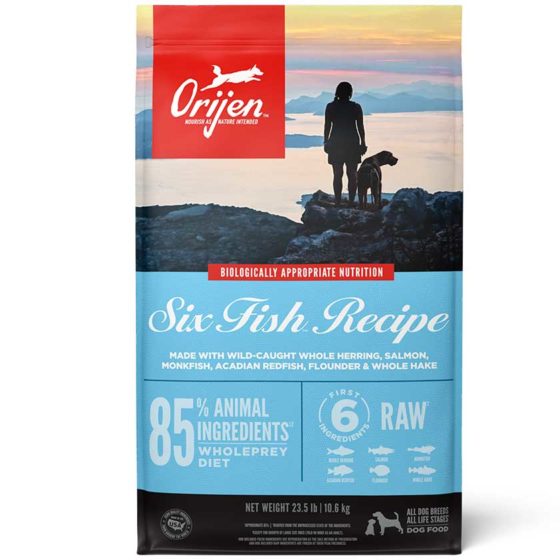 Orijen Six Fish Perro 10,6 kg, 5,9 kg y 2 kg