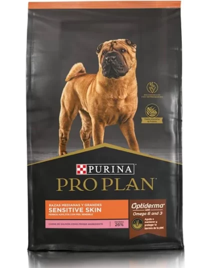 Pro Plan Sensitive Skin Salmón Razas Medianas 12kg
