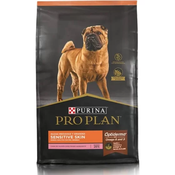 Pro Plan Sensitive Skin Salmón Razas Medianas 12kg