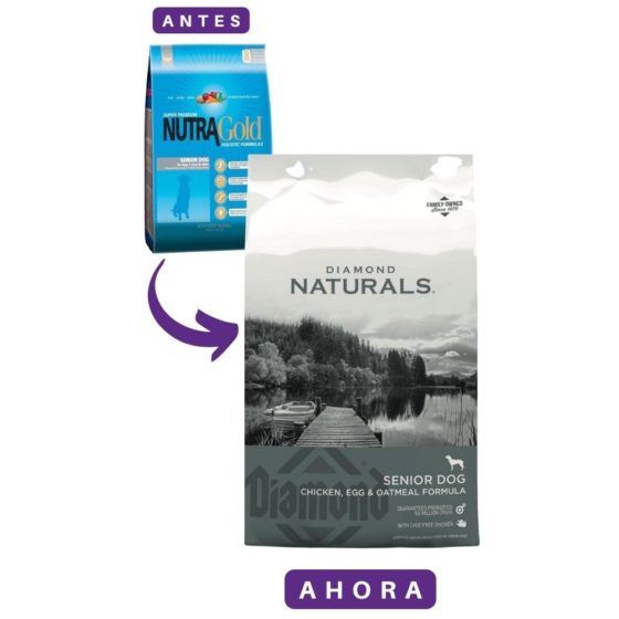 Diamond Naturals Senior 15 kg (REMPLAZO DE BOLSA AZUL) - Imagen 2