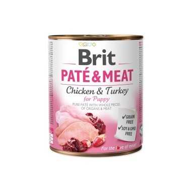 Brit Paté&Meat Chicken&Turkey for Puppy 400 gr y 800 gr