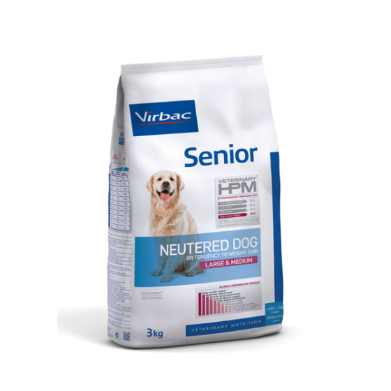 Virbac Senior Neutered Dog Large & Medium 12 kg y 3 kg