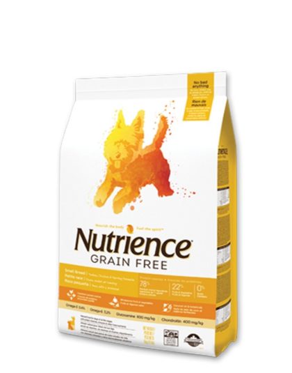 Nutrience Pavo Pollo Arenque Small Breed Grain Free 5 kg y 2,5 kg
