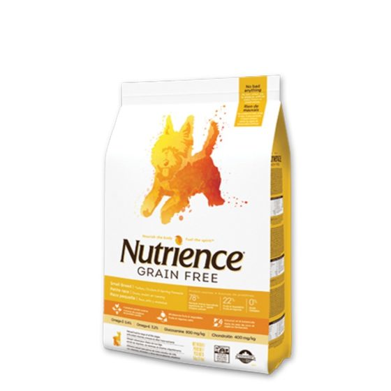 Nutrience Pavo Pollo Arenque Small Breed Grain Free 5 kg y 2,5 kg