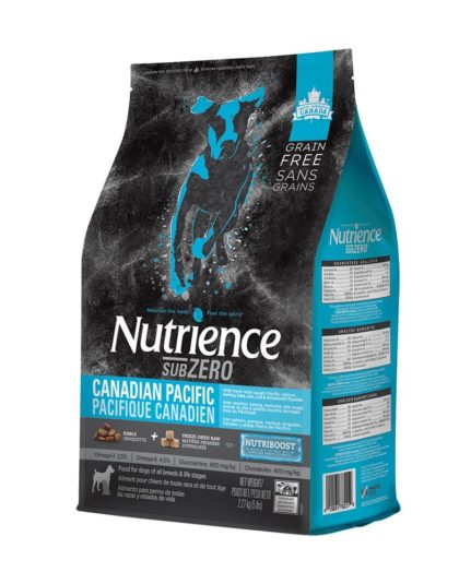 Nutrience Subzero Canadian Pacific Dog 10 kg, 5 kg y 2,2 kg