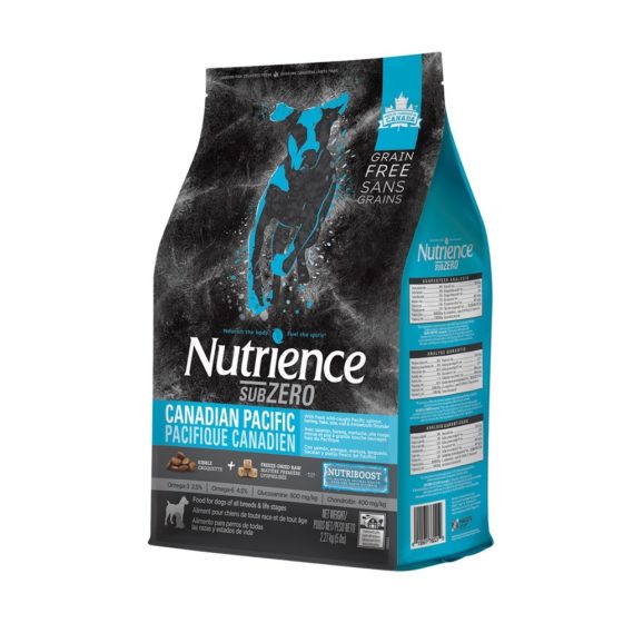 Nutrience Subzero Canadian Pacific Dog 10 kg, 5 kg y 2,2 kg