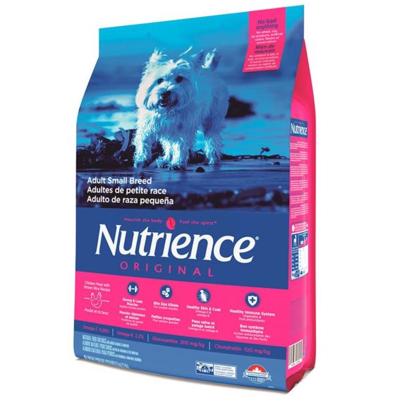 Nutrience Original Adult Small Breed 5 kg y 2,5 kg