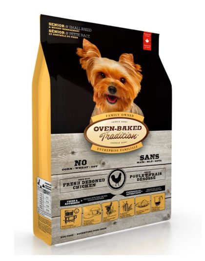 Oven Baked Tradition Senior Small Breed & Weight Management Chicken 5,6 kg y 2,2 kg