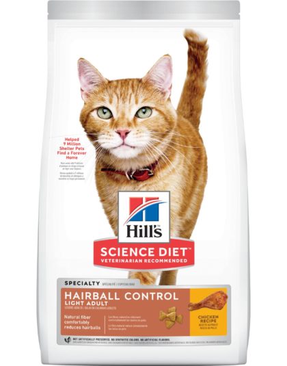 Hills Science Diet Hairball Control Light Adult 3,1 kg