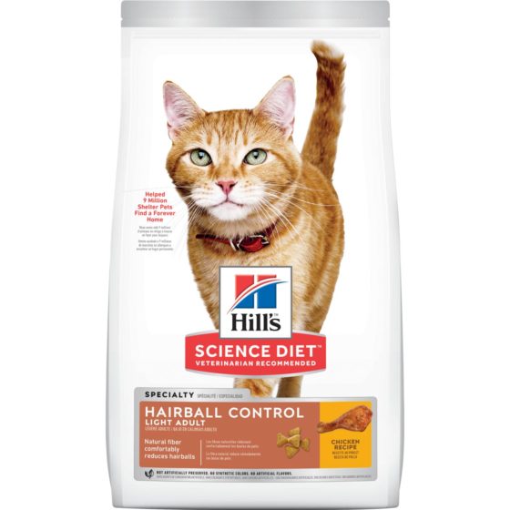 Hills Science Diet Hairball Control Light Adult 3,1 kg