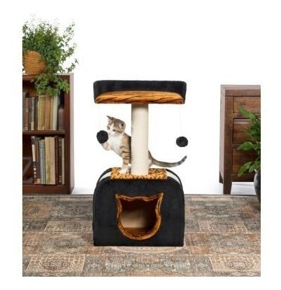Rasguñador Prevue Pet Kitty Power Paws Tiger Hideaway