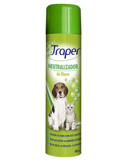 Traper Neutralizador de Olores Perros y Gatos Spray 440 cc