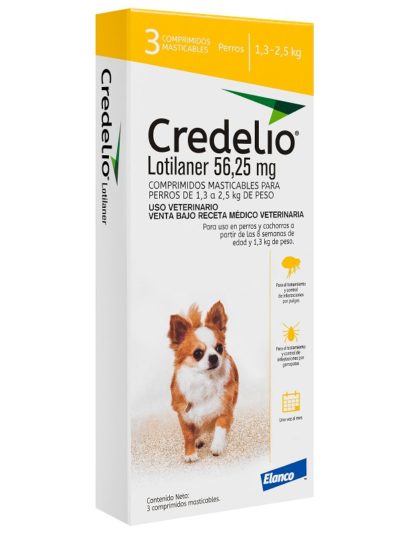 Credelio Perros 1,3 - 2,5 kg 3 comprimidos