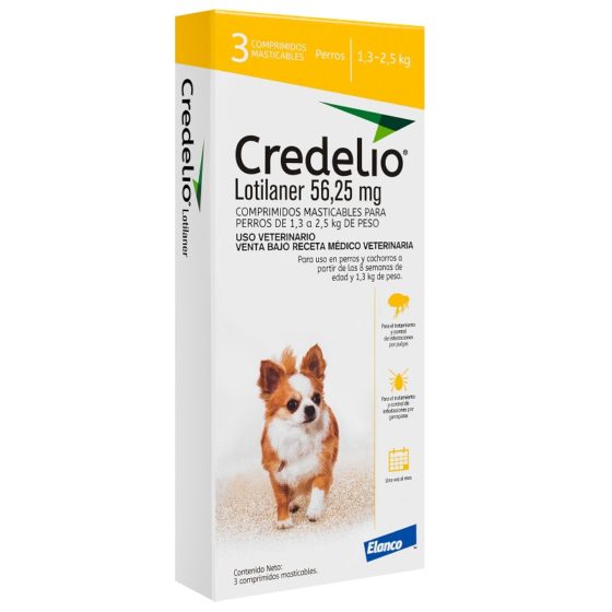 Credelio Perros 1,3 - 2,5 kg 3 comprimidos