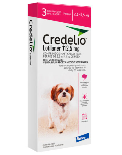 Credelio Perros 2,5 -5,5 kg 3 comprimidos