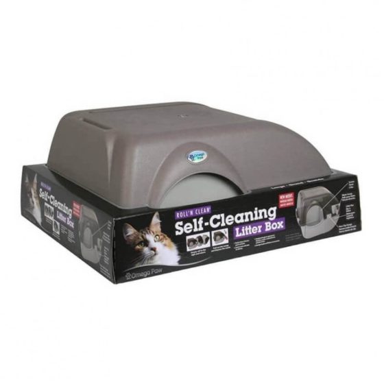 Arenero Sanitario Cerrado Omega Paw Roll Grande y Mediano - Imagen 3