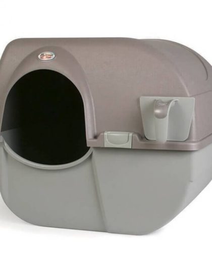 Arenero Sanitario Cerrado Omega Paw Roll Grande y Mediano