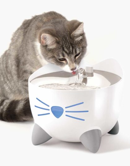 Cat it Pixi Fuente Acero Inoxidable Blanca 2,5 lts