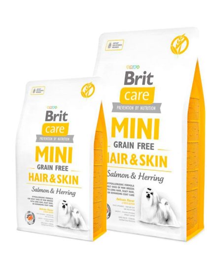 Brit Care Mini Hair & Skin GF 7 kg y 2 kg