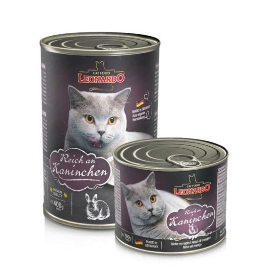 Lata Leonardo Conejo 400 gr y 200 gr