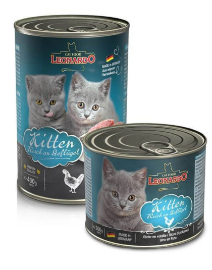 Lata Leonardo Kitten 400 gr y 200 gr