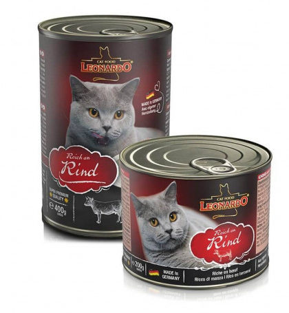 Lata Leonardo Ternera 400 gr y 200 gr