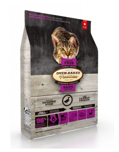 Oven Baked Cat All Life Stages Grain Free Duck 4,5 kg y 2 kg