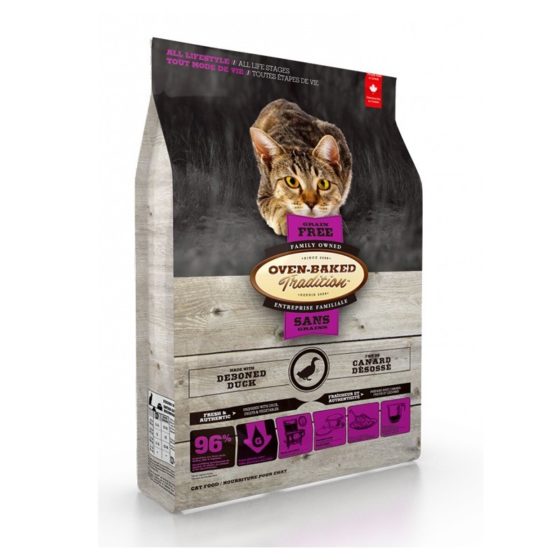 Oven Baked Cat All Life Stages Grain Free Duck 4,5 kg y 2 kg