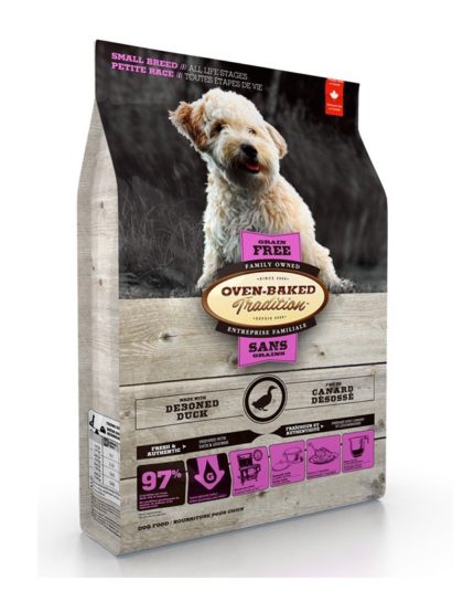 Oven Baked Small Breed All Life Stages Grain Free Duck 4,5 kg y 2,2 kg
