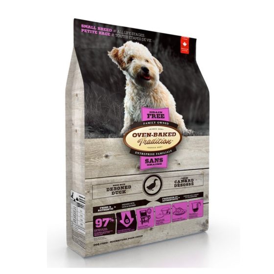 Oven Baked Small Breed All Life Stages Grain Free Duck 4,5 kg y 2,2 kg