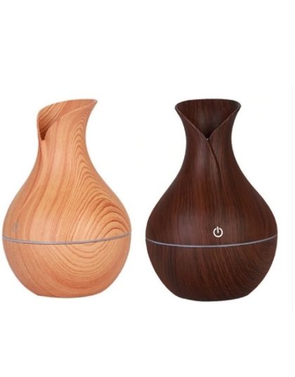 Humidificador Purificador De Aire Difusor Apariencia Madera 360ml