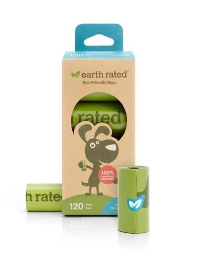 Earth Rated 8 Rollos De Recarga 120 Bolsas 13x9 Sin Aroma
