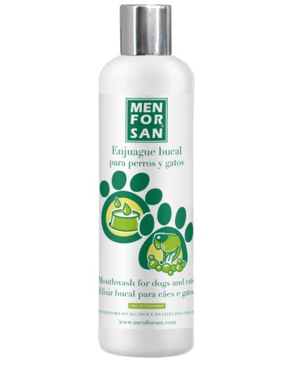 Men For San Enjuague Bucal 300 ml para perro y gatos