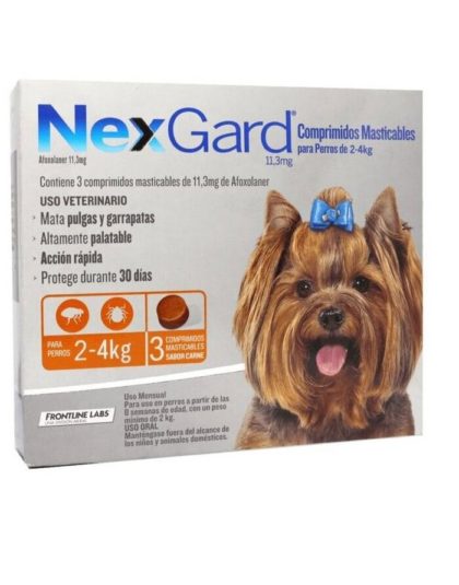 Nexgard Comprimidos Antipulgas 2 - 4 kg 3 Comp.