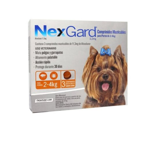 Nexgard Comprimidos Antipulgas 2 - 4 kg 3 Comp.