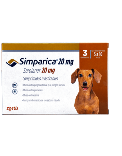 Simparica Comprimidos Antipulgas 5 - 10 kg 3 Comp.