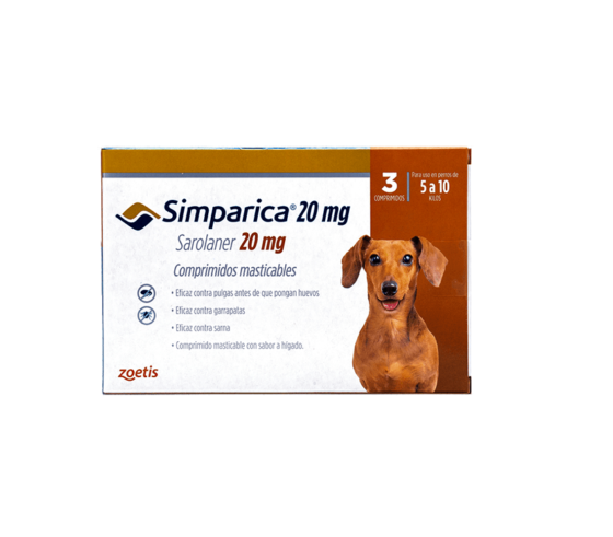 Simparica Comprimidos Antipulgas 5 - 10 kg 3 Comp.