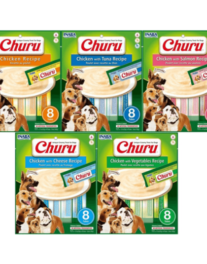 Inaba Churu 8 Tubos Variedades Snack para perros