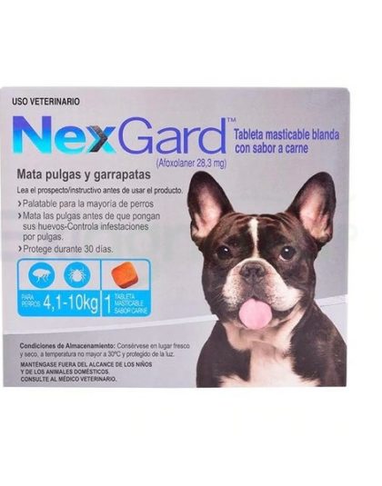 Nexgard Comprimidos Antipulgas 4,1 - 10 kg 1 Comp.