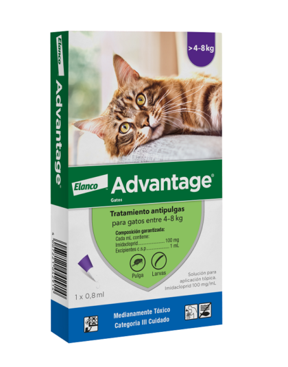 Advantage Pipeta Antiparacitaria Externa 4 - 8 kg