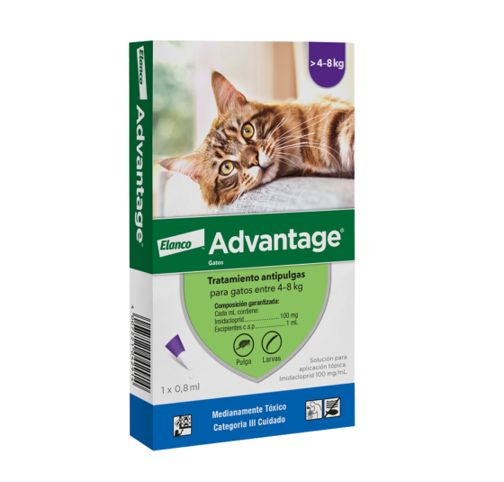 Advantage Pipeta Antiparacitaria Externa 4 - 8 kg