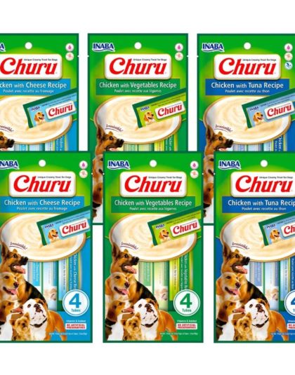Inaba Churu 4 Tubos Variedades Snack para perros