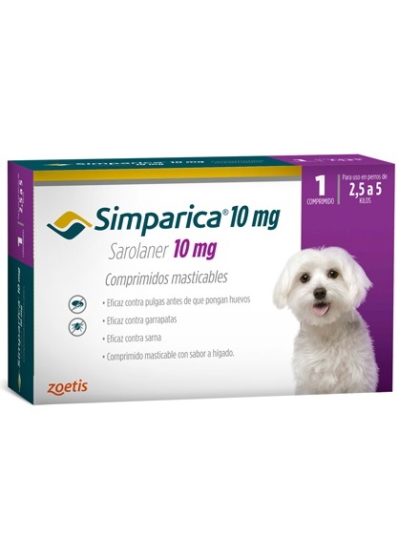 Simparica Comprimidos Antipulgas 2,5 - 5 kg 1 Comp.
