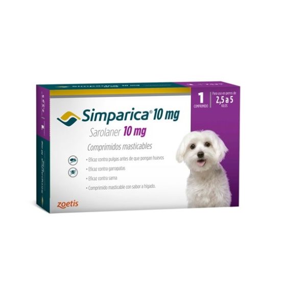 Simparica Comprimidos Antipulgas 2,5 - 5 kg 1 Comp.