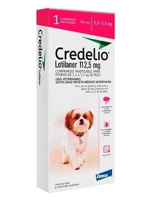Credelio Perros 2,5-5,5 kg 1 Comprimido